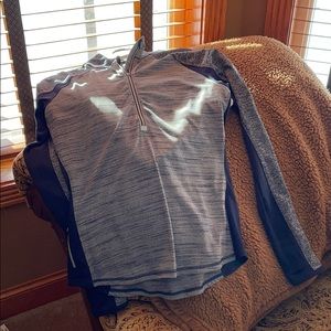 1/4 zip Athleta blue